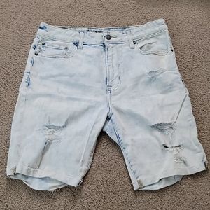American Eagle Bermuda Ripped Denim Short